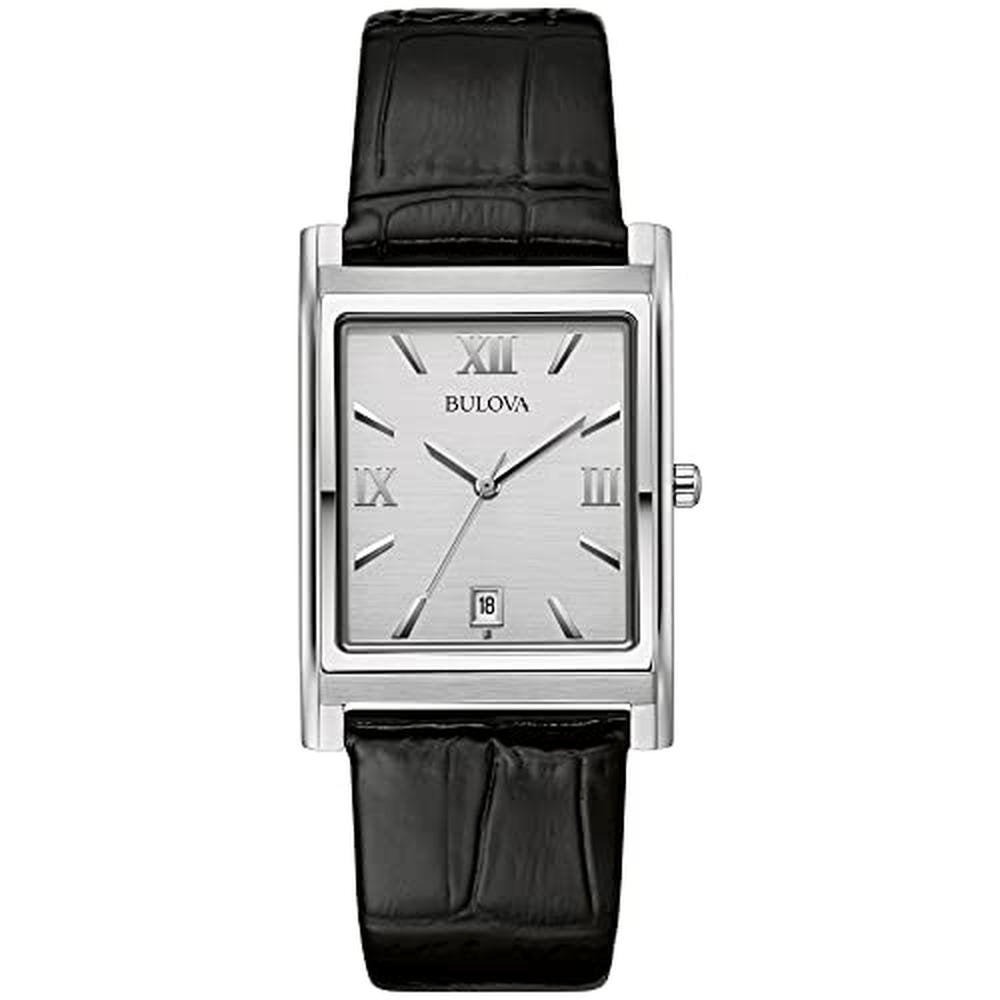 Bulova Men's Watches: Bulova Stainless Steel 3-Hand – Front View