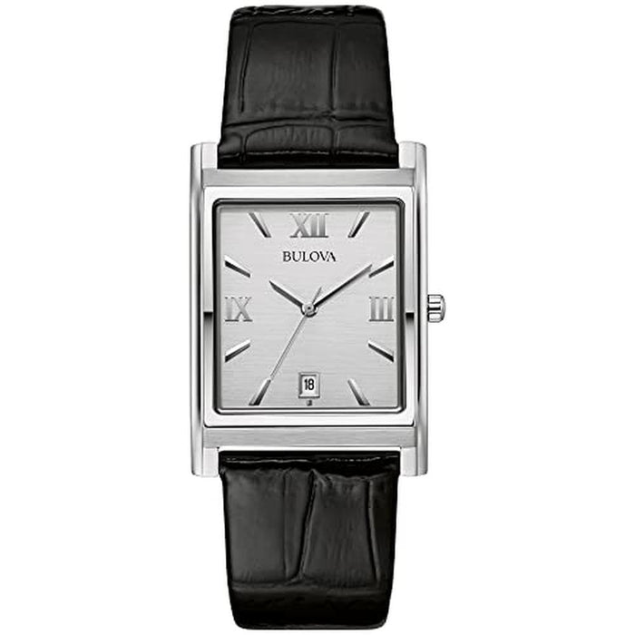 Bulova Men's Watches: Bulova Stainless Steel 3-Hand – Front View