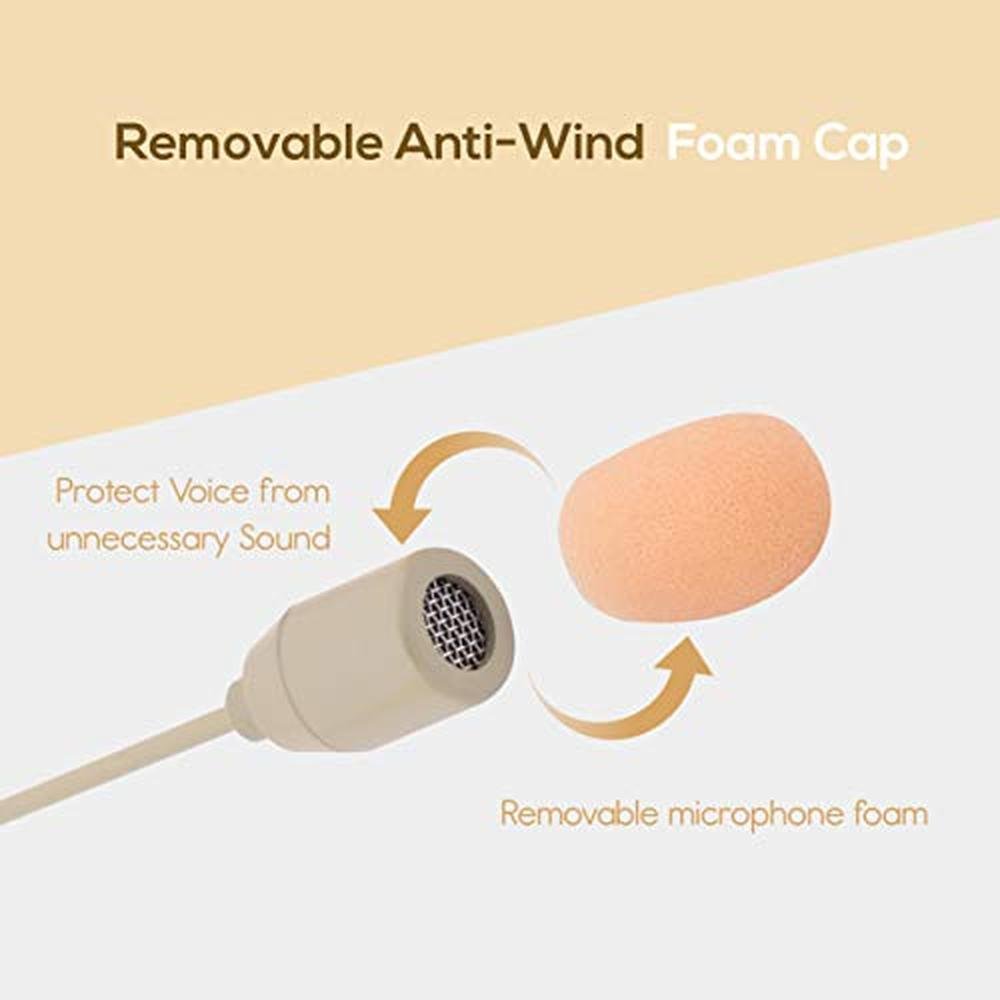Pyle Pro Double Over Ear Microphone Headset – Close-up Detail