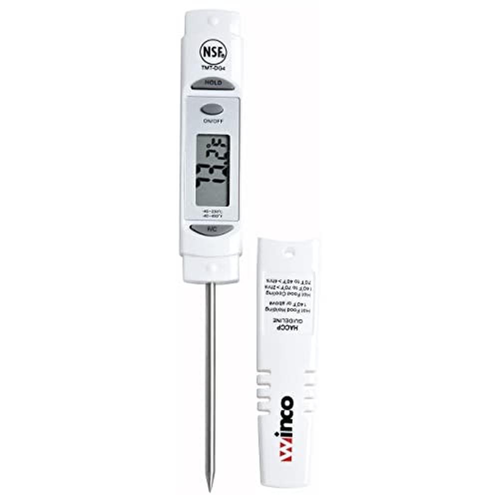 Winco Digital Pocket Thermometer White – Front View