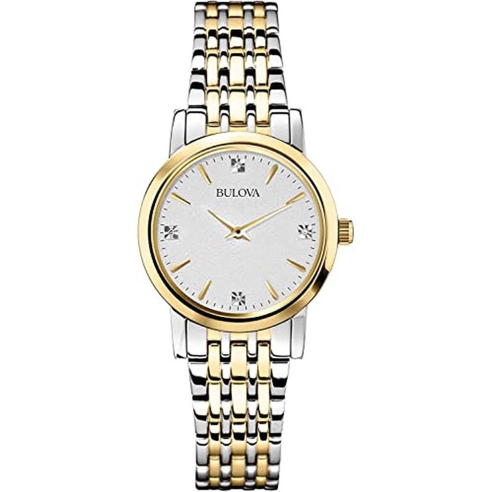 Dial Bulova: Bulova 98P115 Classic Diamond Dial Two-Tone – Front View