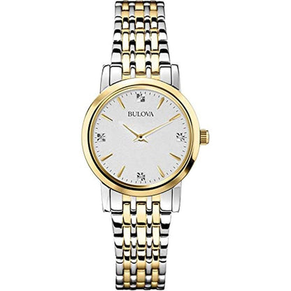 Dial Bulova: Bulova 98P115 Classic Diamond Dial Two-Tone – Front View