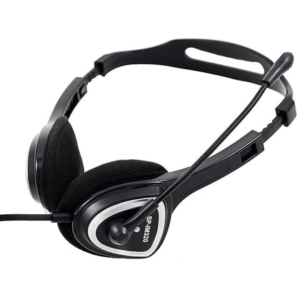 SP-IM320 USB Dual Headset with Adjustable Microphone Noise – Front View