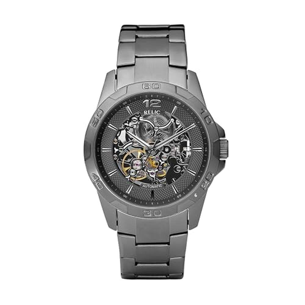 RELIC Men's Analog Display Gray Watch (Model: ZR11853) – Front View