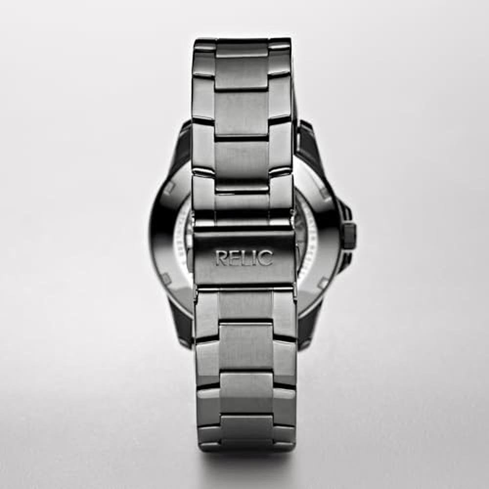 RELIC Men's Analog Display Gray Watch (Model: ZR11853) – Close-up Detail