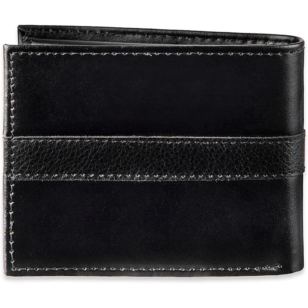 Tommy Hilfiger Men's Classic Bifold Wallet – Close-up Detail