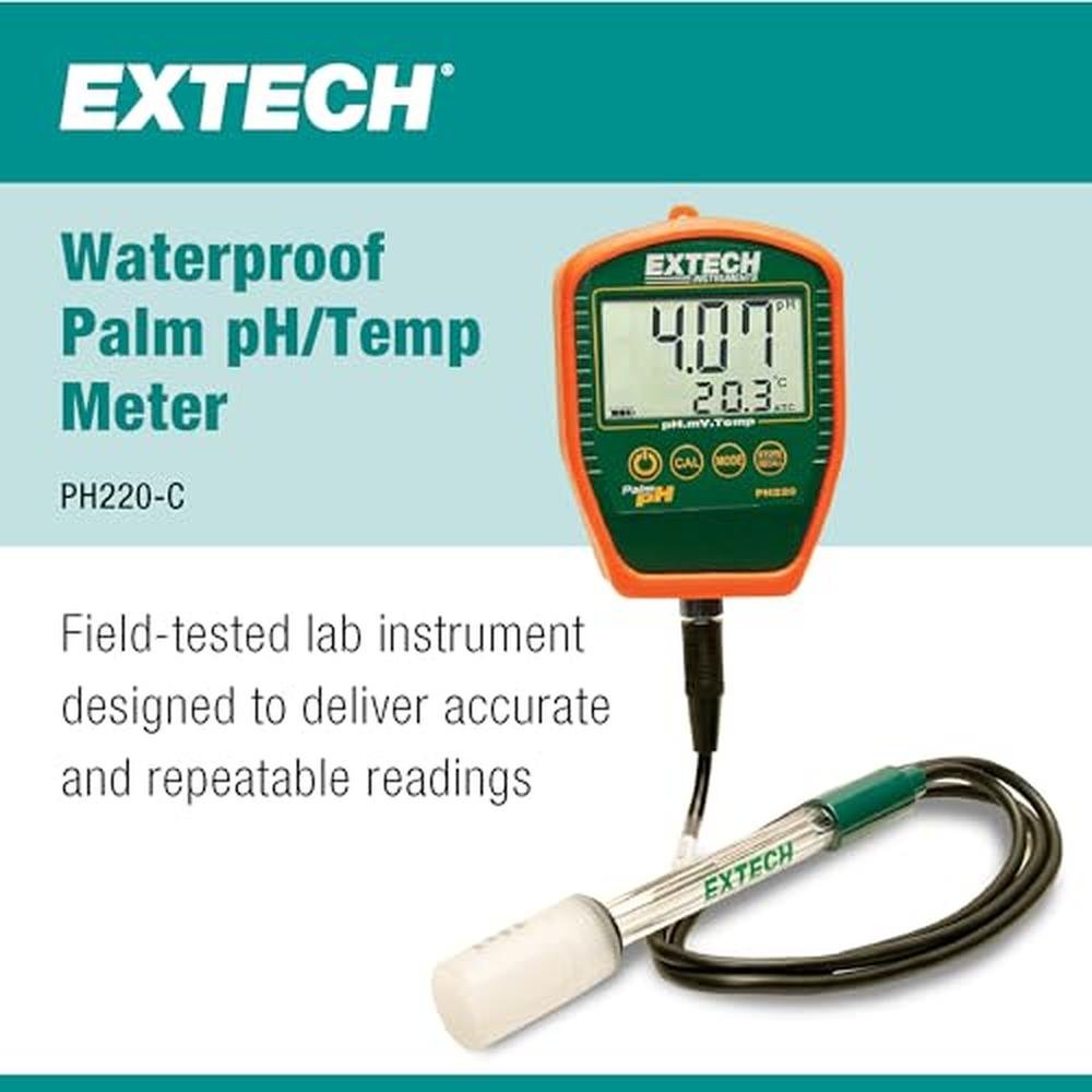 Premium Waterproof Palm pH Meters – Side View