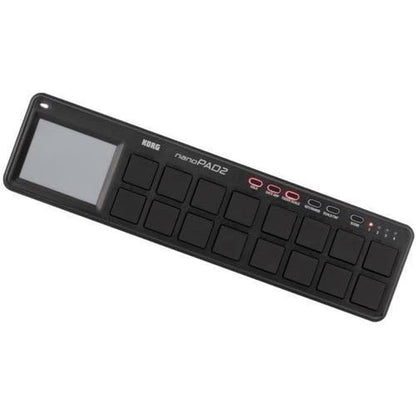 Korg Nanopad2: Korg Nanopad2 Slim Line USB MIDI Pads Black – Side View
