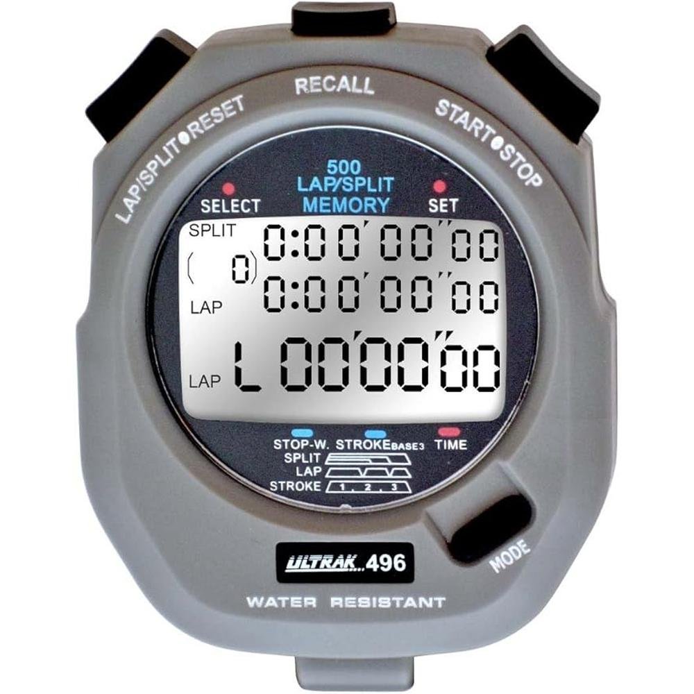 Ultrak 496: Premium 500 Lap Memory Timer – Front View