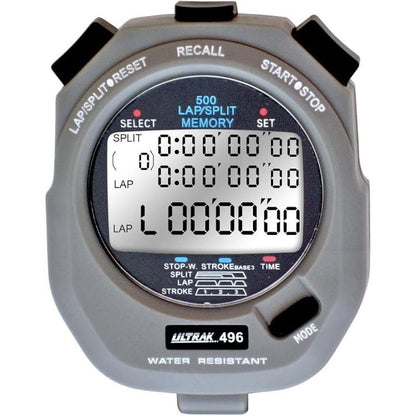 Ultrak 496: Premium 500 Lap Memory Timer – Front View