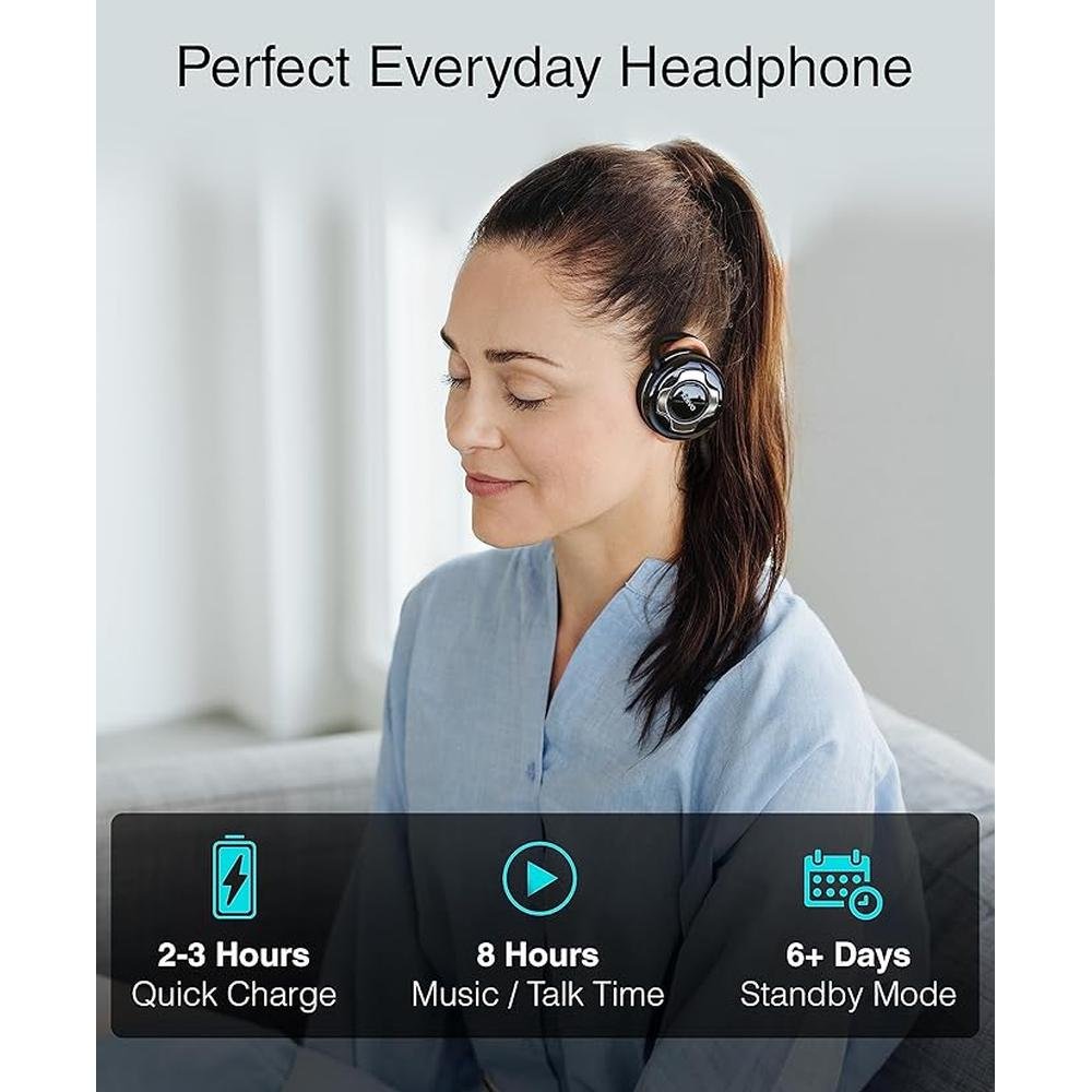 Kinivo BTH220 Bluetooth Stereo Headphone – Side View