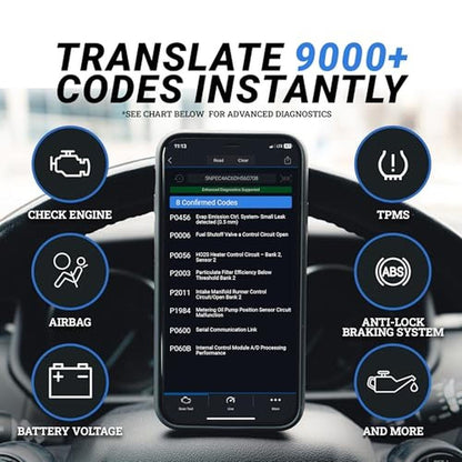 BlueDriver Bluetooth Pro OBDII Scan Tool for iPhone & – Close-up Detail