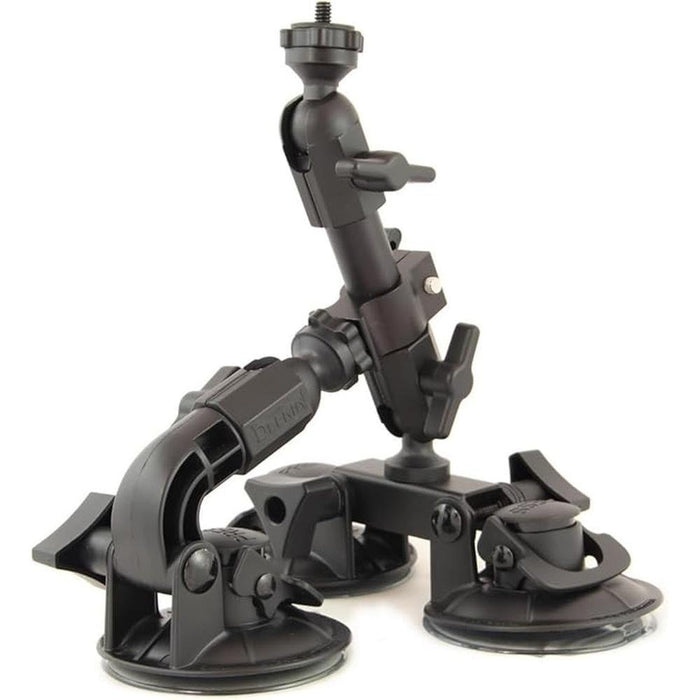 Delkin Devices Fat Gecko Triple Suction Camera Mount – Front View