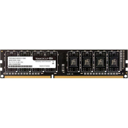 Single Teamgroup Elite DDR3 8GB 1600MHz PC3-12800 CL11 – Front View