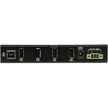Tripp Lite 4-Port Rugged Industrial USB 2.0 Hi-Speed Hub w – Close-up Detail