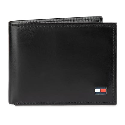 Tommy Hilfiger: Men's Leather Wallet Slim Bifold with 6 – Front View