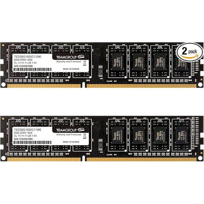Memory TeamGroup: TeamGroup Elite DDR3 16GB Kit 2x8GB – Front View