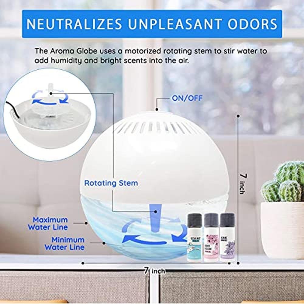 Air Revitalizer: Daiwa Felicity Aroma Globe Air & Room – Side View