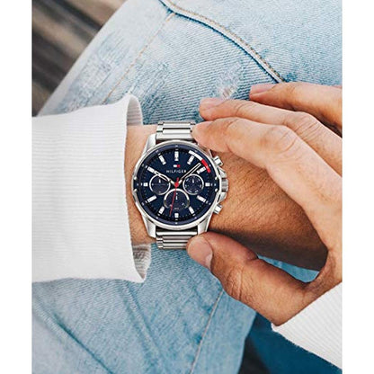 High-End Timepieces: Tommy Hilfiger Men's Quartz Stainless – Close-up Detail