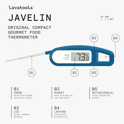Lavatools Javelin: Ultra-Fast 3-Second Digital Instant Read – Side View