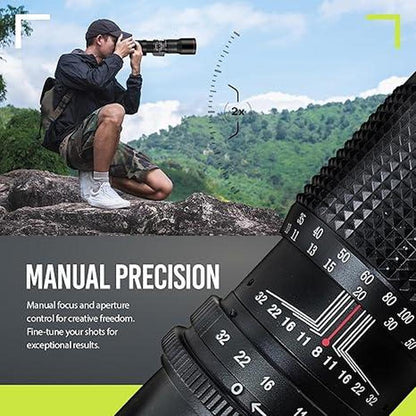 High Power 500mm-1000mm F/8 Manual Telephoto Lens – Close-up Detail