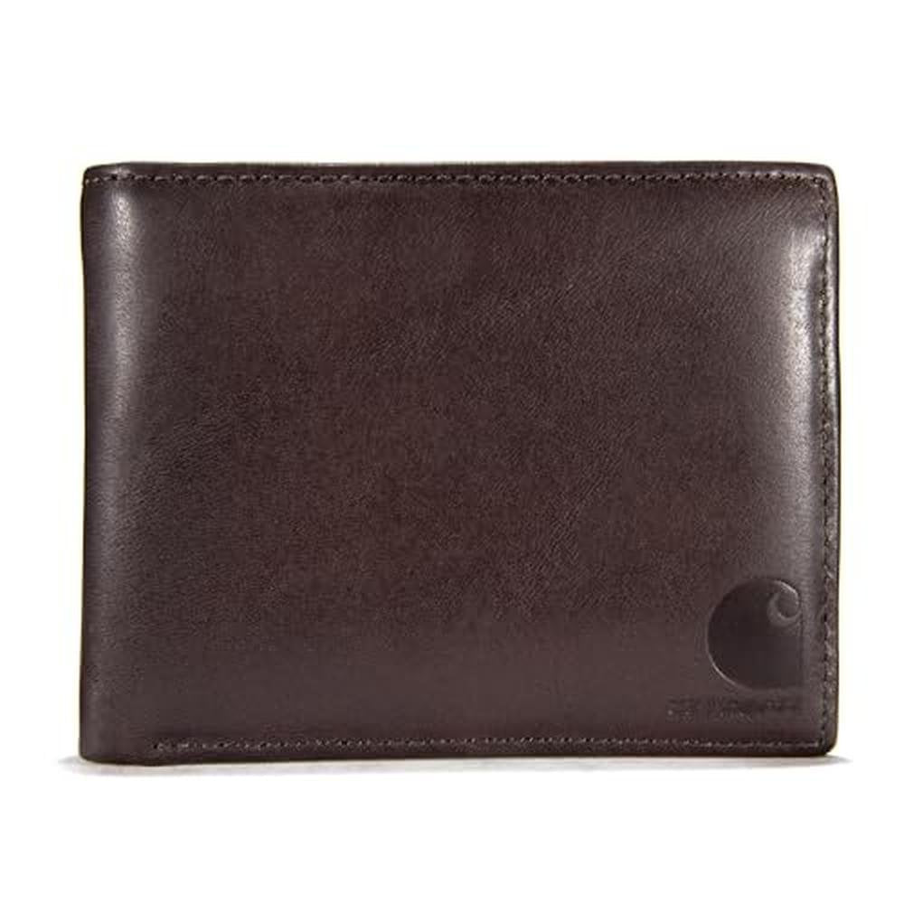 Carhartt Men's Durable Oil Tan Leather Wallets – Front View