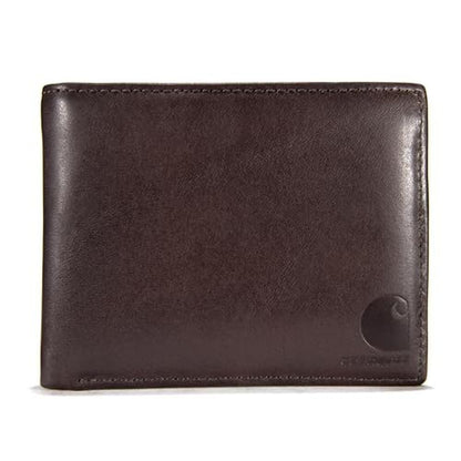 Carhartt Men's Durable Oil Tan Leather Wallets – Front View