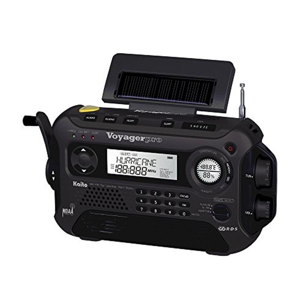 Kaito Voyager Pro KA600: Digital Solar Dynamo Hand Crank – Close-up Detail