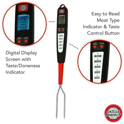 Digital Meat Thermometer: Premium Electronic Probe with – Close-up Detail