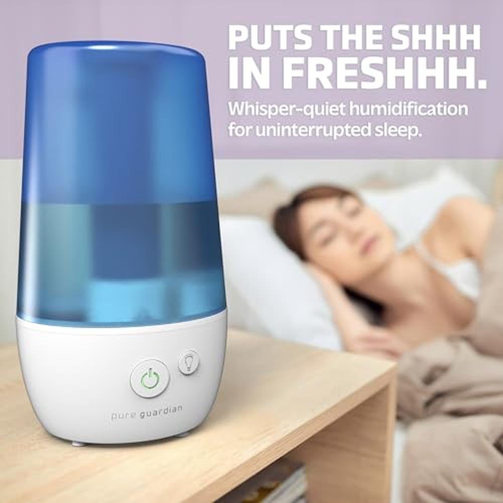 Humidifier: PureGuardian H965AR Ultrasonic Cool Mist 1-Gal – In Use