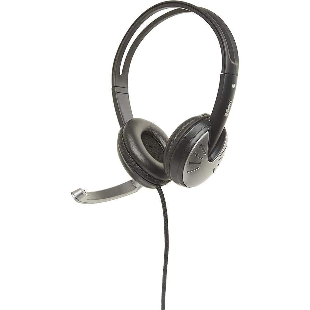 IMME282 USB Dual Headset with Adjustable Microphone Noise – Front View