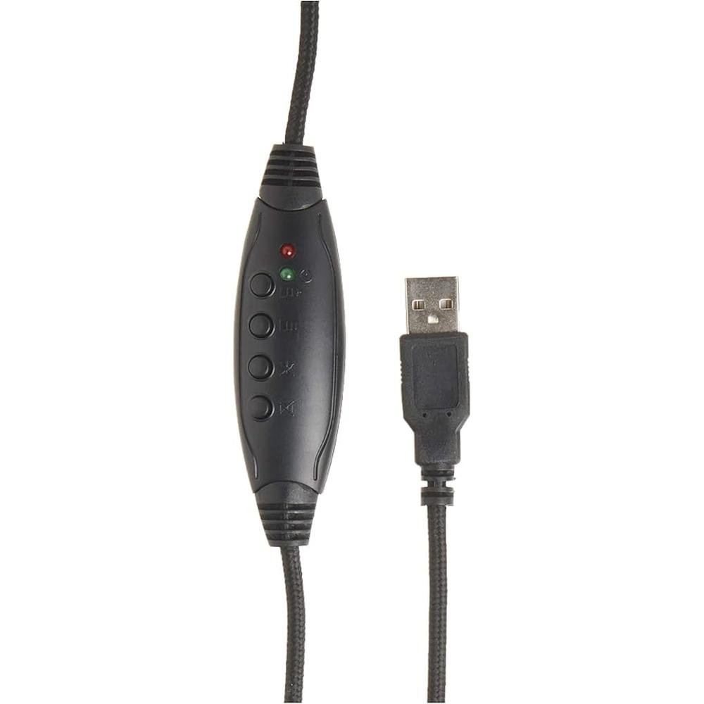 IMME282 USB Dual Headset with Adjustable Microphone Noise – In Use