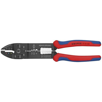 Knipex Crimping: KNIPEX 9-1/2 Crimping Pliers Ergonomic Grip – Front View
