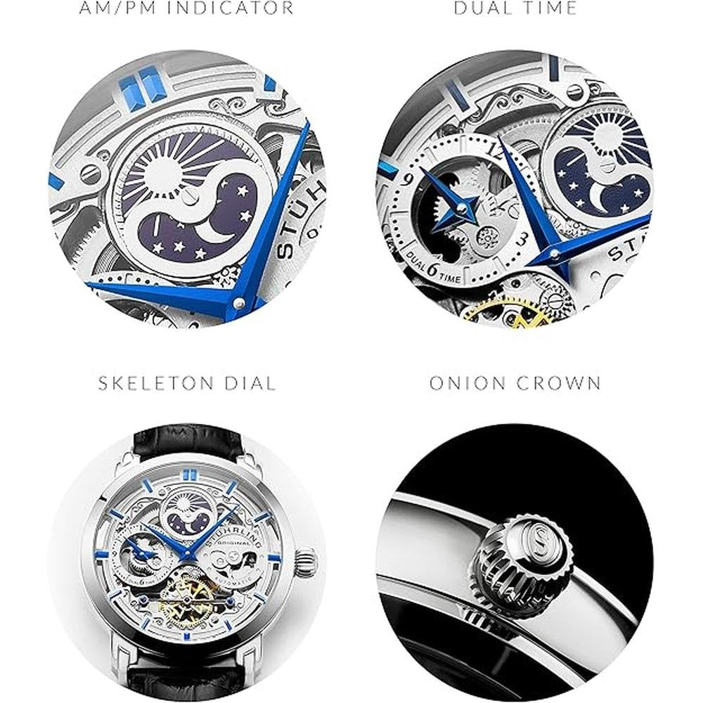 Watch Stuhrling: Stuhrling Original Legacy Men's Automatic – Close-up Detail