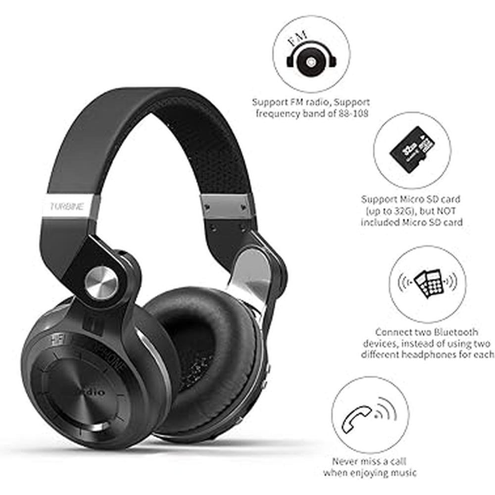Bluedio T2 Plus Turbine Wireless Bluetooth Headphones – Close-up Detail