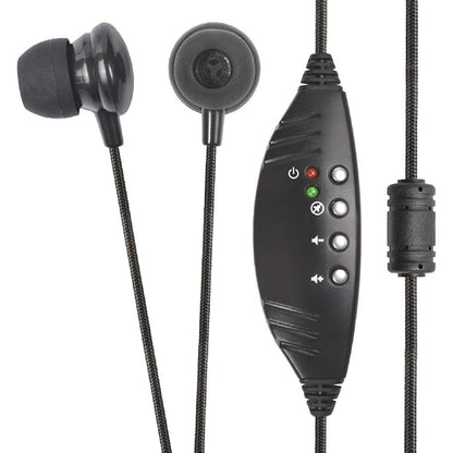 ECS WordSmith USB Transcription Headset – Front View