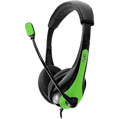 Avid Education AE-36-GR Stereo Classroom Computer Headset – Front View