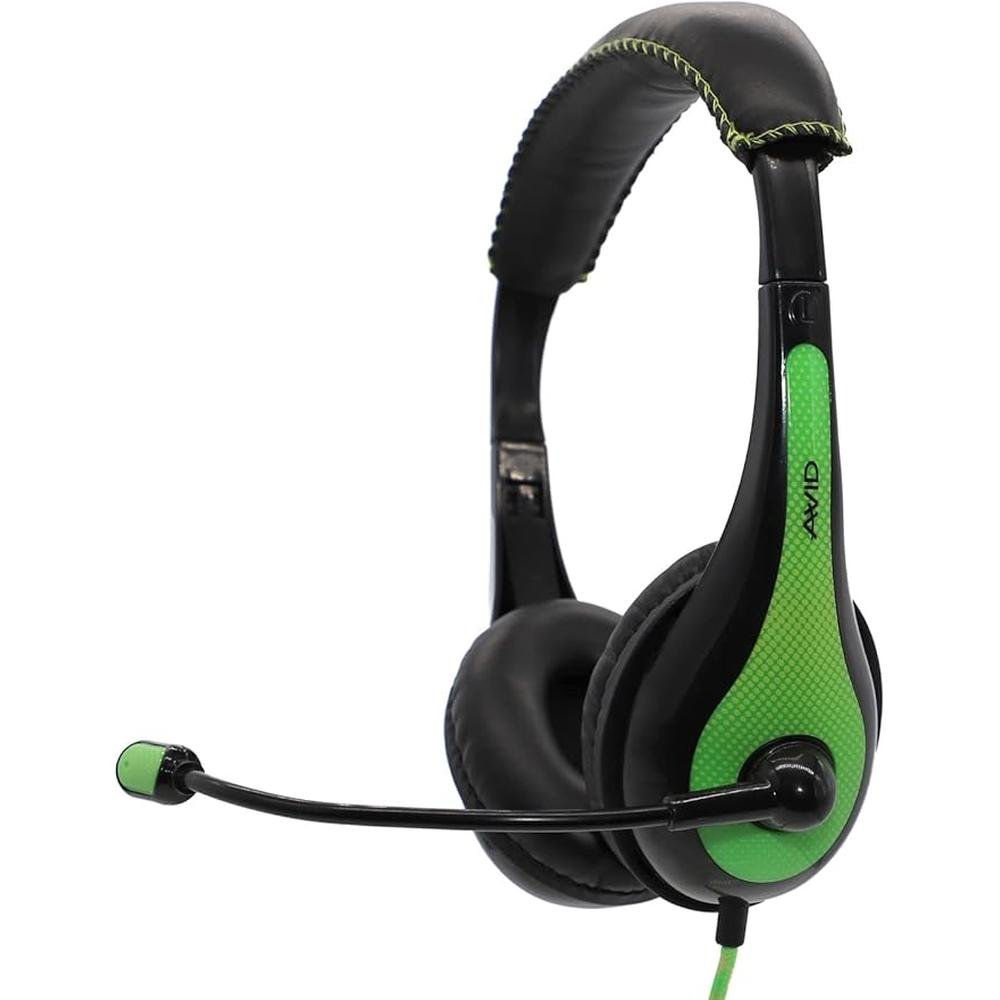 Avid Education AE-36-GR Stereo Classroom Computer Headset – Side View