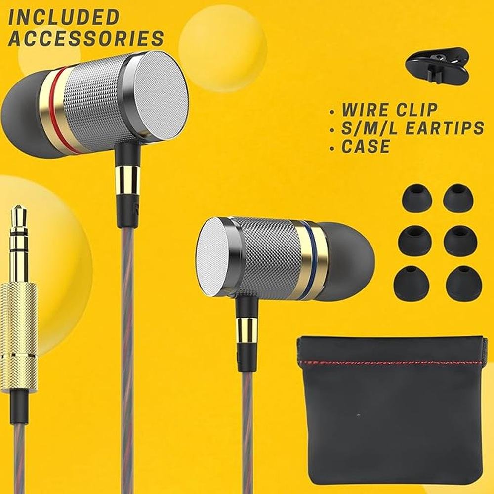 Betron YSM1000 Earphones in Ear Headphones Wired 3.5mm Jack – Side View