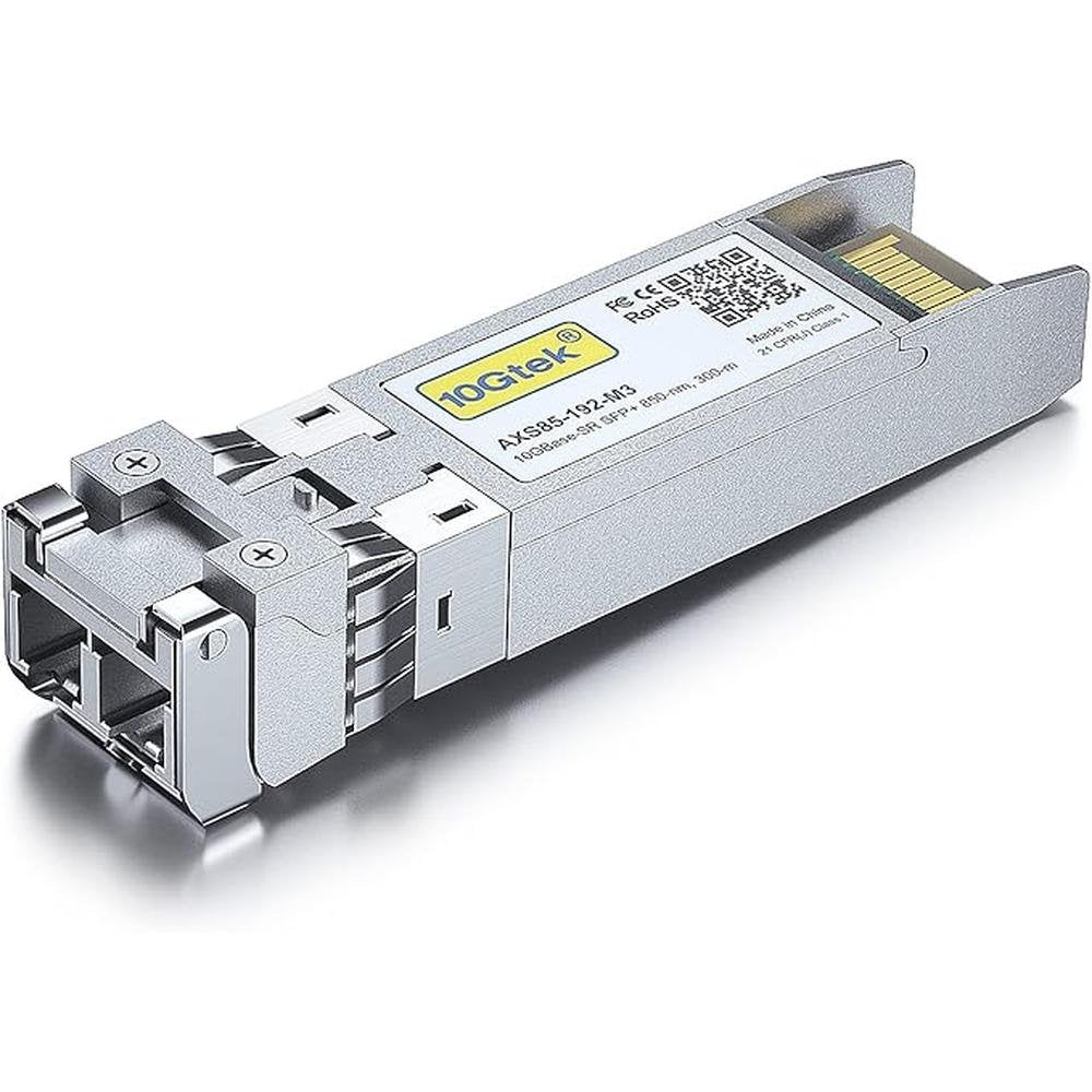 10GTEK 10GBase-SR SFP+ Transceiver – In Use