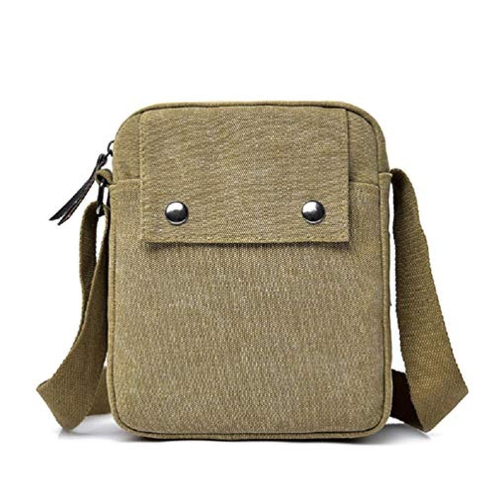 Purse Small: Canvas Travel Purse Casual Messenger Bag – Close-up Detail