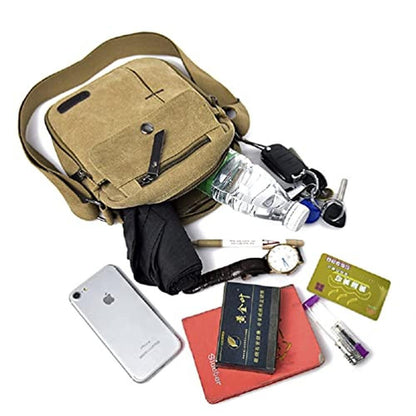 Purse Small: Canvas Travel Purse Casual Messenger Bag – Packaging
