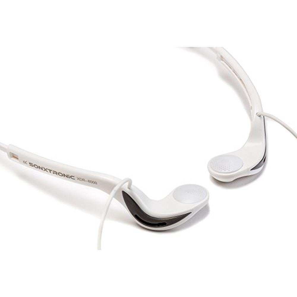 White Sonxtronic ICE Xdr-8001 Vertical In-Ear Ultralight – In Use