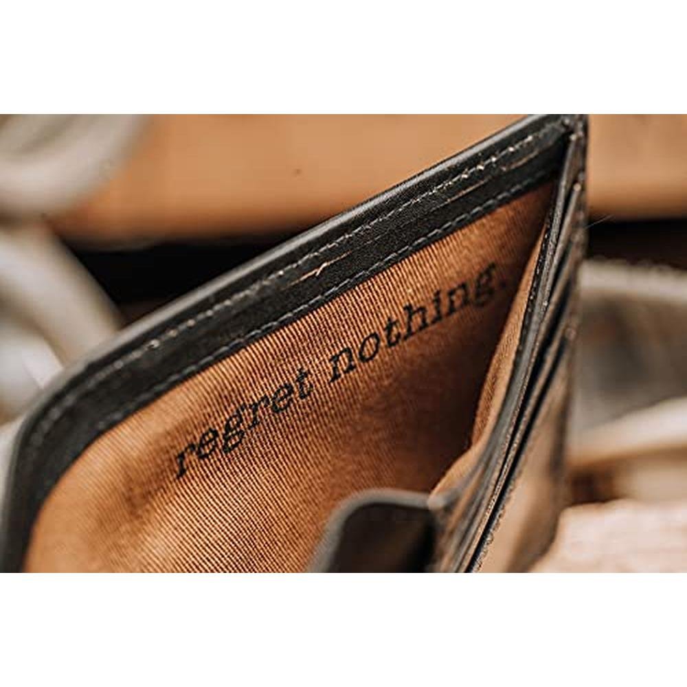 Wallet House: House of Jack Co. Skull Bifold Wallet for Men – Close-up Detail