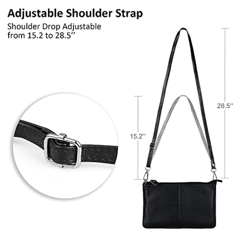 Women Phone Bags: Befen Black Genuine Leather Wristlet – Packaging