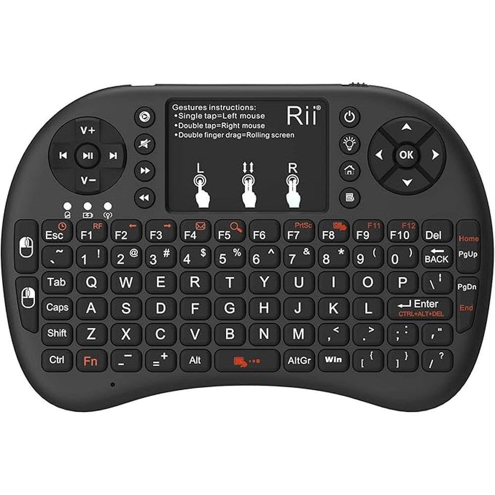 Keyboard Rii: Rii 2.4GHz Mini Wireless Keyboard with – Front View