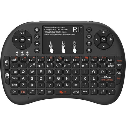 Keyboard Rii: Rii 2.4GHz Mini Wireless Keyboard with – Front View
