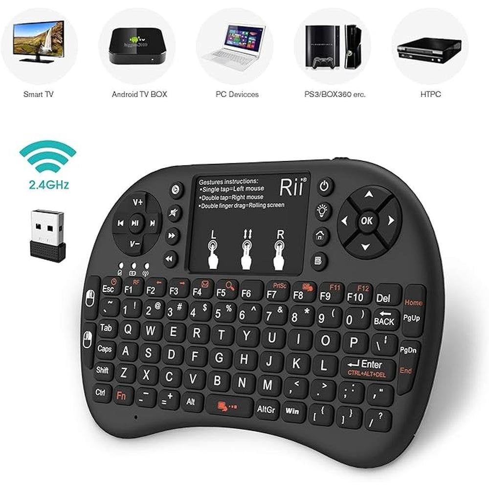 Keyboard Rii: Rii 2.4GHz Mini Wireless Keyboard with – Close-up Detail