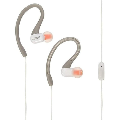 Koss KSC32iGry In-Ear Sport Clip Headphones – Close-up Detail