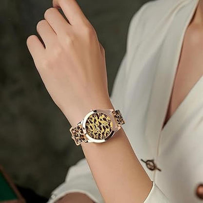 Fanmis Watch: FANMIS Unisex Geneva Leopard Silicone – Close-up Detail
